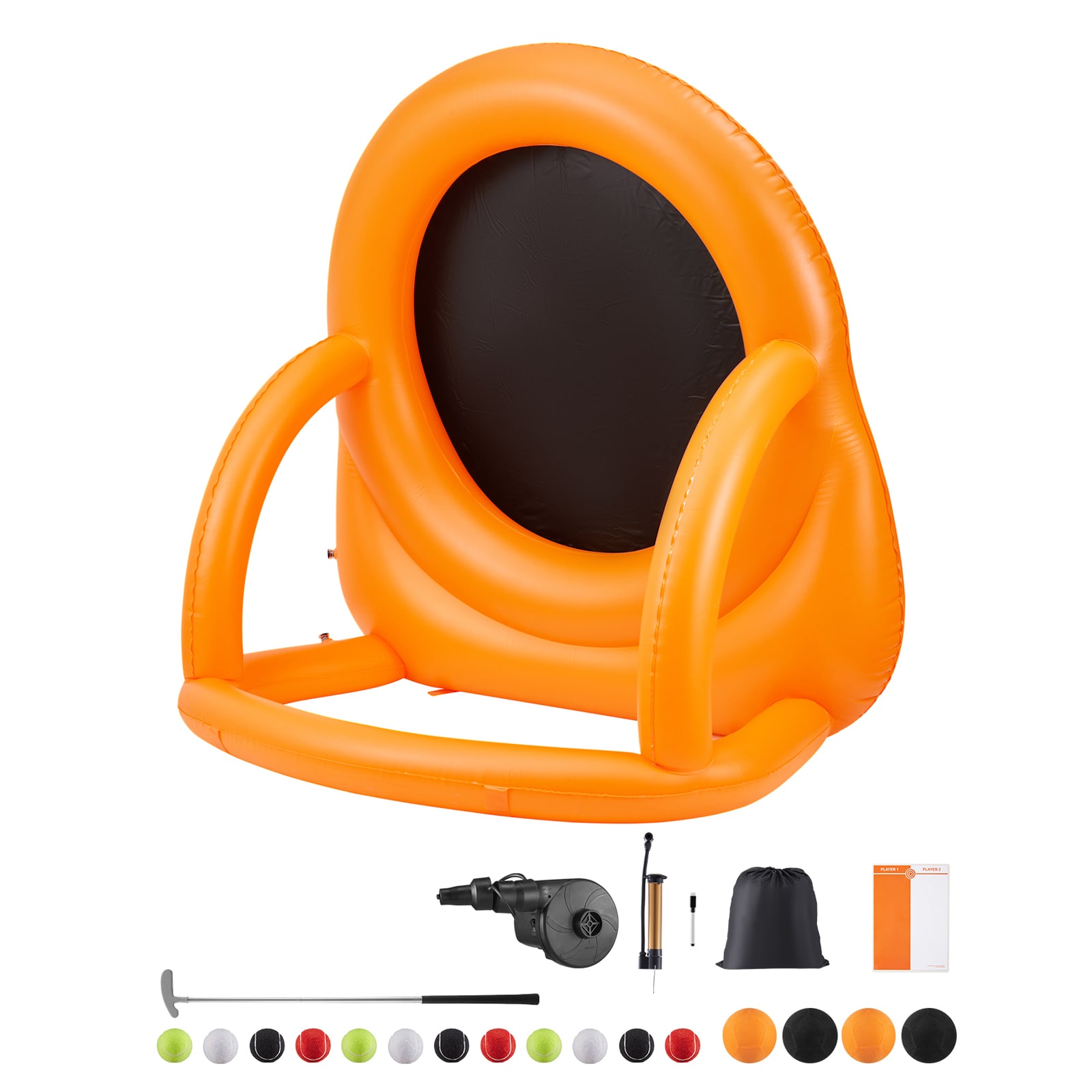 Inflatable Soccer Dart Board Over 6 Ft With 4 Kick Balls 12 Tennis Pump_voghion.com